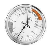 Thermomètre et hygromètre pour sauna, outil de mesure mural bimétal 2 en 1, cadran de 4 pouces, affichage en Fahrenheit, 70 à 250 ℉, 0 à 100% d'humidité, pour hammams, bains de sueur