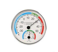 Thermomètre et hygromètre sans fil intérieur/extérieur avec affichage °C/°F, -30 °C à 50 °C et 20 - 90 % RH, moniteur de climat analogique mural pour la maison, le bureau, le jardin
