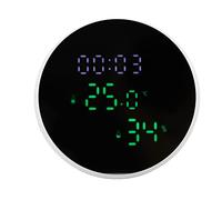 Thermomètre et Hygromètre WiFi Haute Précision, Capteur Intelligent de Température et d'humidité avec LED pour Maisons et Bureaux