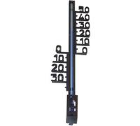 Thermomètre extérieur fenêtre plastique 275 mm noir