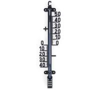 Thermomètre extérieur - ProGarden - 25 cm - Noir - Échelle -40°C à +50°C - Plastique durable - Facile à installer