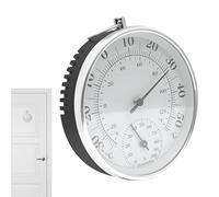 Thermomètre Extérieur - Thermomètre Extérieur Intérieur Grand Affichage | Bauge De Température Sans Batterie Analogique | Thermomètre Mural Avec Cadran D'humidité | Station Météorologique Pour Le Balc