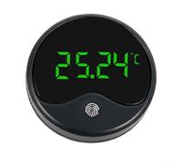 Thermomètre externe à écran tactile LED pour aquarium, double Celsius/Fahrenheit, cylindre non submersible ABS jauge de température de l'eau pour utilisation dans l'aquarium, taille et couleur
