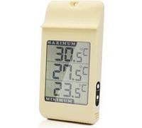 Fishtec Thermomètre digital extérieur Grand écran LCD -50 à +70 °C °C/°F Fixation murale