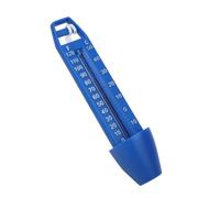 Thermomètre Flottant de Piscine en Plastique Bleu avec Lanière | Double Affichage Fahrenheit et Celsius, Design Flottant Suspendu, pour Bassin, Spa, Entretien D'eau