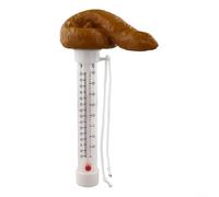 Thermomètre flottant humoristique pour eau de piscine, jauge de température de spa facile à lire avec double échelle, farce fantaisie pour les propriétaires, design en plastique