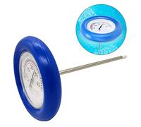 Thermomètre flottant pour piscine - Grande plaque centigrade - Outil de mesure de la température de l'eau - Thermomètre de piscine flottant facile à lire - Grand avec ficelle