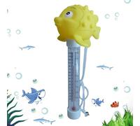 Thermomètre flottant pour piscine - Thermomètre flottant - Thermomètre de piscine - Appareil de mesure de la température ambiante - Grand écran facile à lire pour A