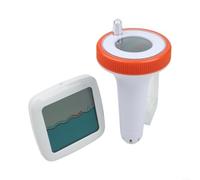 Thermomètre flottant sans fil avec indice d'étanchéité IP67, capteur numérique pour spa, baignoire, aquarium pour surveillance en temps réel de la température de l'eau, gris, 14 cm