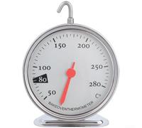 Thermomètre Four Acier 430 Plage 50-280°C Pile Crochet Et Support