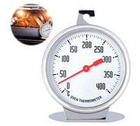 Thermometre Four,Thermometre Cuisine,Plage de mesure de 0°C à 400°C,Thermomètre Four en Acier Inoxydable avec Grand Cadran,Parfait pour Cuisiner