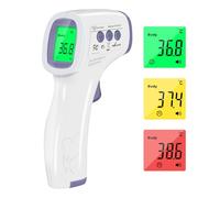 Thermomètre Frontal Adulte, Thermometre Infrarouge pour Enfant, Thermometre Numérique sans contact, Écran LCD, Fonction Mémoire, Mode Objet et Corps, Alerte Fièvre, Mesures Rapides et Précises