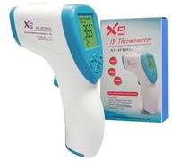 Thermometre frontal, thermometre sans contact adultes, enfants et bébés, thermometre infrarouge de haute précision, alarme de fièvre à écran LCD numérique et fonction de mémoire. (blanc)