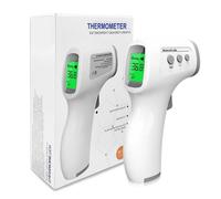 Thermomètre Frontal Digital Sans Contact Infrarouge, 32-42. 9℃ Mesure Frontale, Lecture Code Couleur, LCD, Alerte Fièvre, Fonction