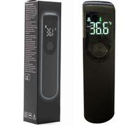 Thermomètre frontal noir Mini thermomètre électronique portable à infrarouge sans contact pour la maison