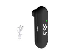 ThermomèTre Frontal USB TermomèTre NuméRique Moniteur pour BéBé TempéRature Corporelle Compteur de FièVre Infrarouge pour Enfants-Noir