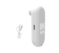 ThermomèTre Frontal USB TermomèTre NuméRique Moniteur pour BéBé TempéRature Corporelle Compteur de FièVre Infrarouge pour Enfants-Blanc