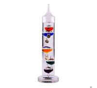 Thermomètre galilée 28 cm verre 5.00 cm table passion 7.80x7.80 cm