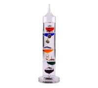 Thermomètre galilée 28 cm verre 5.00 cm table passion 7.80x7.80 cm