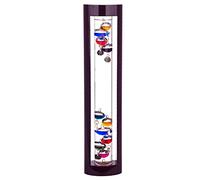 Thermomètre Galileo Tube en verre et bois 44 cm, Pour l'intérieur ou l'extérieur, Analogique, Couleurs des boules flottantes