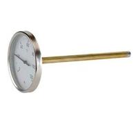 Thermomètre horizontal Ø 100 plongeur longueur 200 mm G