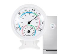 Thermomètre hygromètre - Alliage d'aluminium PP 2,95 x 3,35 pouces | Mini moniteur de température 2 en 1 | Thermomètre de surveillance de la température pour voiture, serre, jardin d'enfants