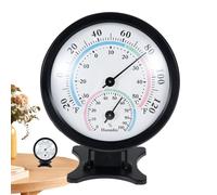 Thermomètre hygromètre - Alliage d'aluminium PP 2,95 x 3,35 pouces | Mini moniteur de température 2 en 1 | Thermomètre de surveillance de la température pour voiture, serre, jardin d'enfants