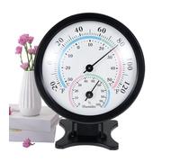 Thermomètre hygromètre analogique | Appareil de mesure de la température et de l'humidité 2 en 1 | Thermographe intérieur pour congélateur | 7,5 x 8,5 cm d'aluminium PP, plage de 0 à 100% RH