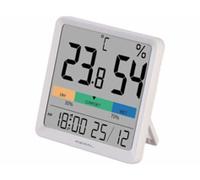 Thermomètre hygromètre avec écran couleur et réveil Pearl