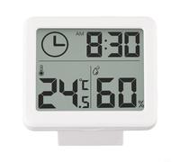 Thermomètre hygromètre avec grand écran LCD pour une lecture facile des conditions intérieures et une gestion du temps
