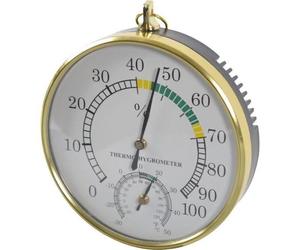 Thermomètre hygromètre bimétal - STIL - D.100 - Jaune - Indiquer la température - Jardin et maison