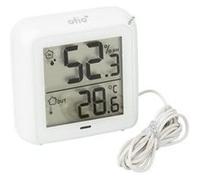 Thermomètre hygromètre Blanc à sonde filaire et capteur de précision - Otio