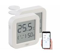 Thermomètre-hygromètre connecté - Infactory - Mini - Bluetooth - Application ELESION - 2 pièces
