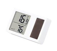 Thermomètre hygromètre de bureau pour la maison, énergie solaire, mesure de la température et de l'humidité, jauge d'installation facile