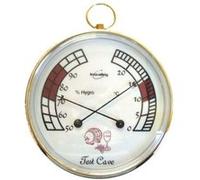 Inovalley Thermomètre hygromètre de cave D: 96 mm – Blanc