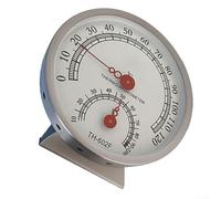 Thermomètre hygromètre de température intérieure, hygromètre de sauna en acier inoxydable avec lectures analogiques précises, surveillance murale du climat (1)