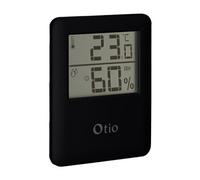 Otio Thermomètre hygromètre Digital intérieur Noir
