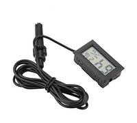 Thermomètre Hygromètre Digital LCD avec Sonde Externe, Mesureur de Température et Humidité pour Incubateur, Terrarium Reptile, Aquarium (-50°C à 70°C)