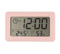 Thermomètre Hygromètre Digital Portable, Alarme Température Humidité, Écran Miroir Rose, Compact et Pratique - Surveillance Précise, Support et Fixation Polyvalents, Usage Maison