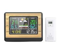 Thermomètre hygromètre d'intérieur en temps réel avec prévisions météorologiques et analyse des tendances Faible consommation d'énergie Horloge météo numérique