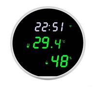 Thermomètre hygromètre d'intérieur numérique WiFi avec écran miroir, contrôle par application pour la domotique