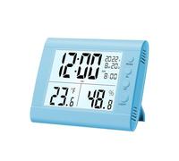 Thermomètre hygromètre électronique multifonctionnel - Réveil - Heure intérieure - Vaisselle lumineuse - Avec chiffres portables - Bureau - Grandes horloges - Affichage de grandes horloges - Grande