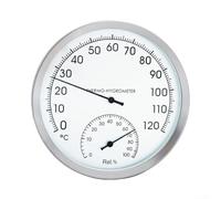 Thermomètre hygromètre en acier inoxydable résistant à la chaleur pour cuisine, four, sauna, salle de bain, moniteur d'humidité