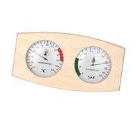 Thermomètre hygromètre en bois de pin solide pour sauna, température ambiante, jauges d'humidité pour moniteur, conditions ambiantes, moniteur de température pour bain de vapeur