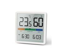 Thermomètre de jardin Green Blue Thermomètre hygromètre GreenBlue GB380 avec fonction horloge et date plage de température -9,9 à +60 degrés Celsius