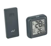 Thermomètre hygromètre Gris avec capteur sans fil - Otio