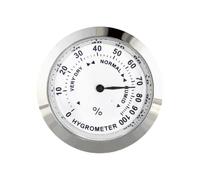 Thermomètre Hygromètre - Hydromètre Humidity Metter | Capteur D'humidité Ronde Analogique À Haute Précision | Hygromètre Monitor Humidity Gauge Pour Humidor Cabinet Canet Cors Care And Maintenance Uti