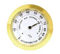 Thermomètre Hygromètre - Hydromètre Humidity Metter | Capteur D'humidité Ronde Analogique À Haute Précision | Hygromètre Monitor Humidity Gauge Pour Humidor Cabinet Canet Cors Care And Maintenance Uti