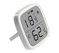 Thermomètre hygromètre intelligent LCD 2,5" ± 0,2 °C Précision | Grand écran LCD de 2,5", haute précision ± 0,2 °C, surveillance en temps réel, idéal pour le salon