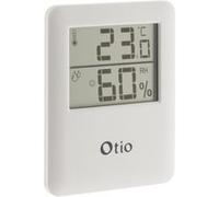 Otio Thermomètre hygromètre magnétique LCD blanc